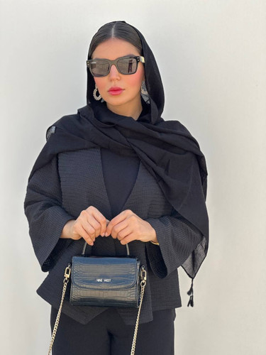 شال مشکی منگوله دار (وارداتی)