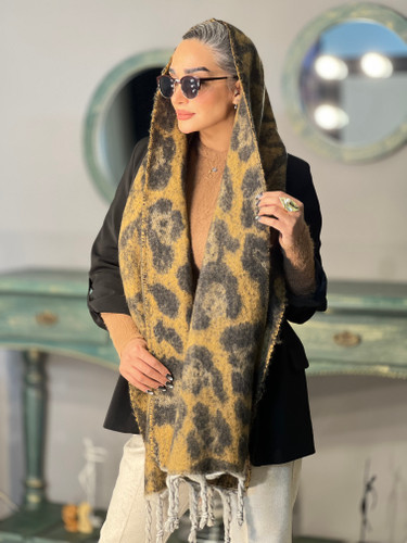 بیگ اسکارف پلنگی لاکچری( وارداتی)